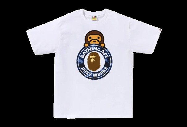 COLOR CAMO MILO ON BUSY WORKS TEE